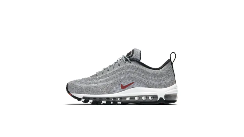 Nike Air Max 97 LX Swarovski Silver Bullet (W) Metallic Silver/Varsity Red-White-Black (927508-002)