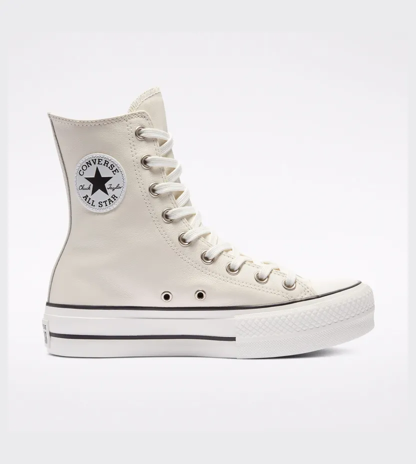 Converse Extra High Platform Chuck Taylor All Star High Top Egret/white/black (569720C)