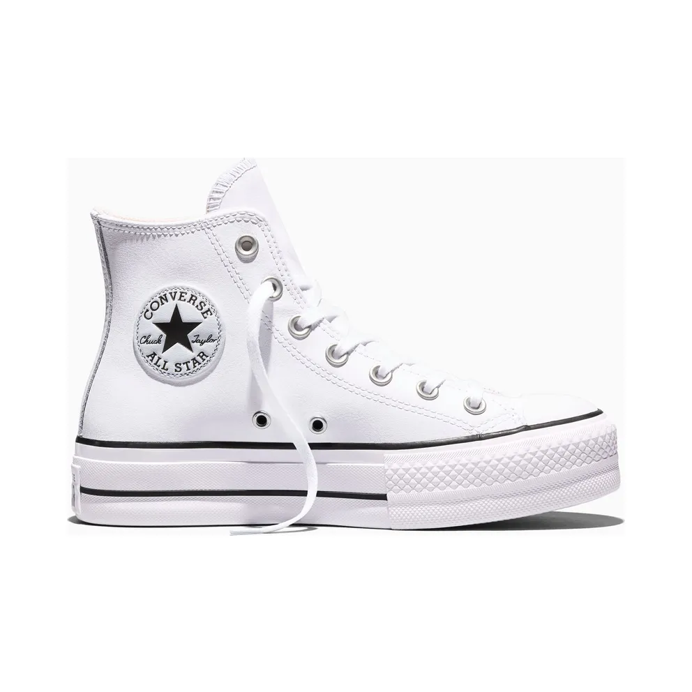 Converse Chuck Taylor All Star Platform Leather High-Top White, Black White/ Black (561676C)