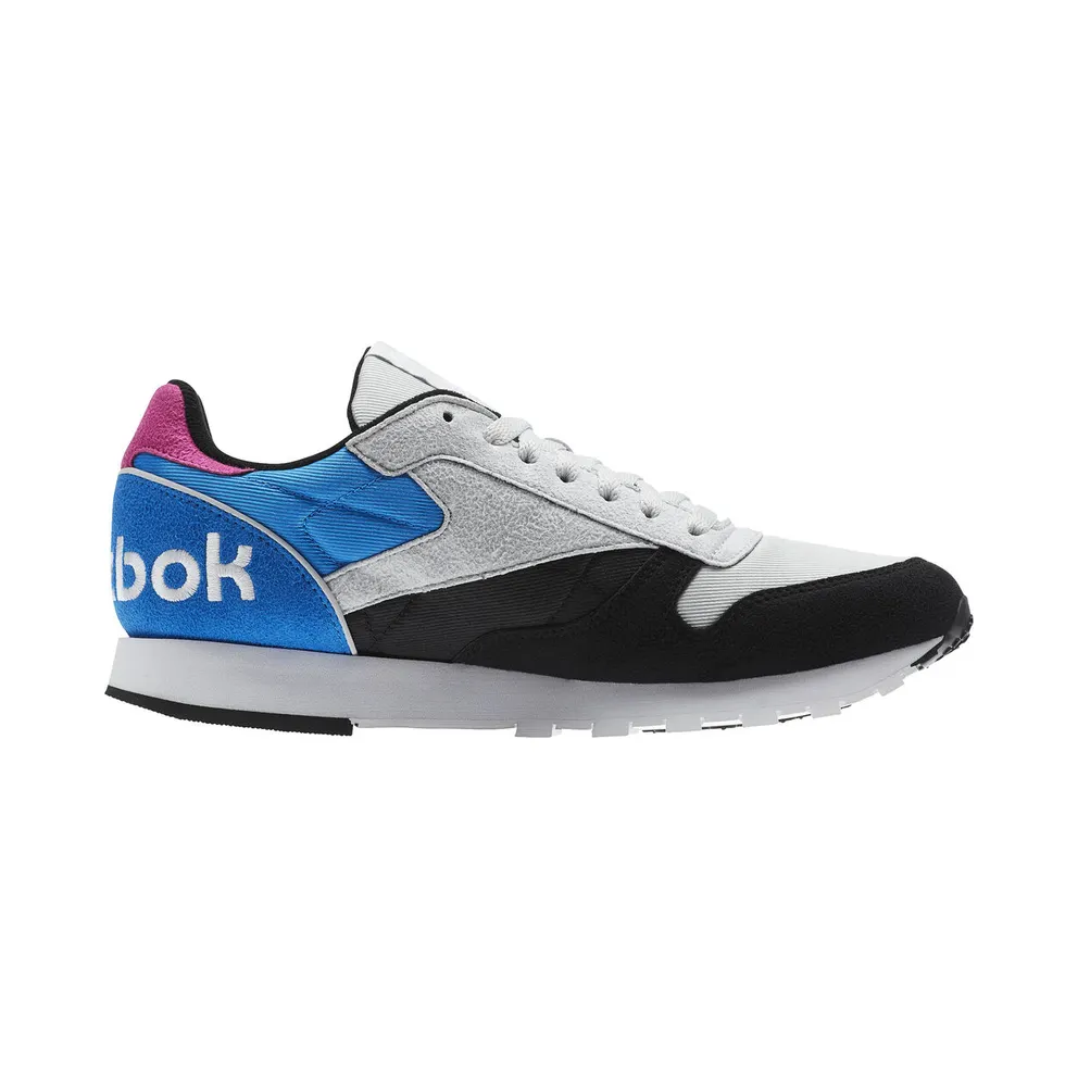 Reebok Classic Leather WB Black Black/Skull Grey-Risk Blue (Other Brands Reebok)