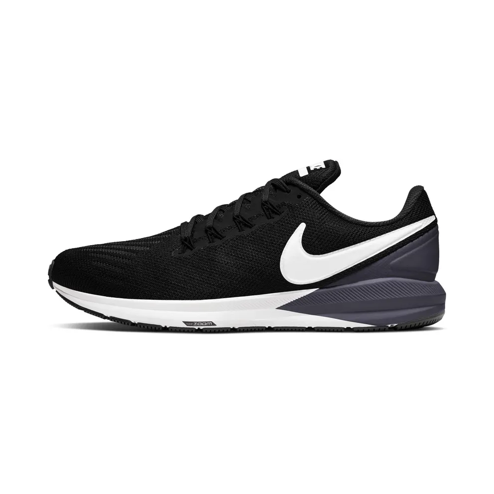 Nike Air Zoom Structure 22 Black Black Gridiron White (AA1636-002)