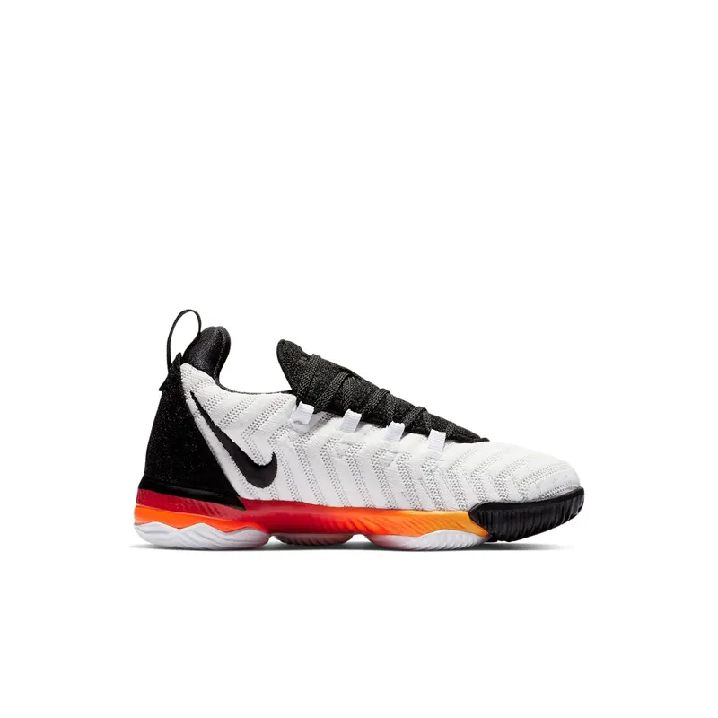 Nike LeBron 16 Strive (PS) White/Laser Orange-Total Orange-Black (AQ2467-188)