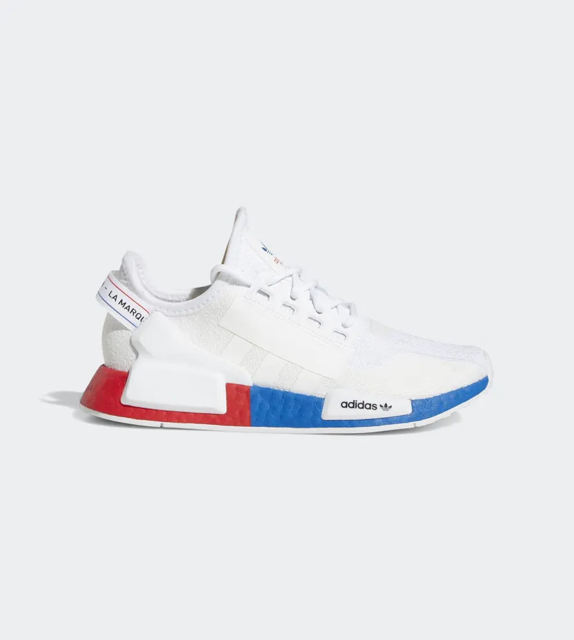adidas NMD R1 V2 White Red Blue (GS)