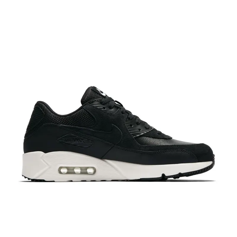 Nike Air Max 90 Ultra 2.0 Leather Black Black/White (924447-001)