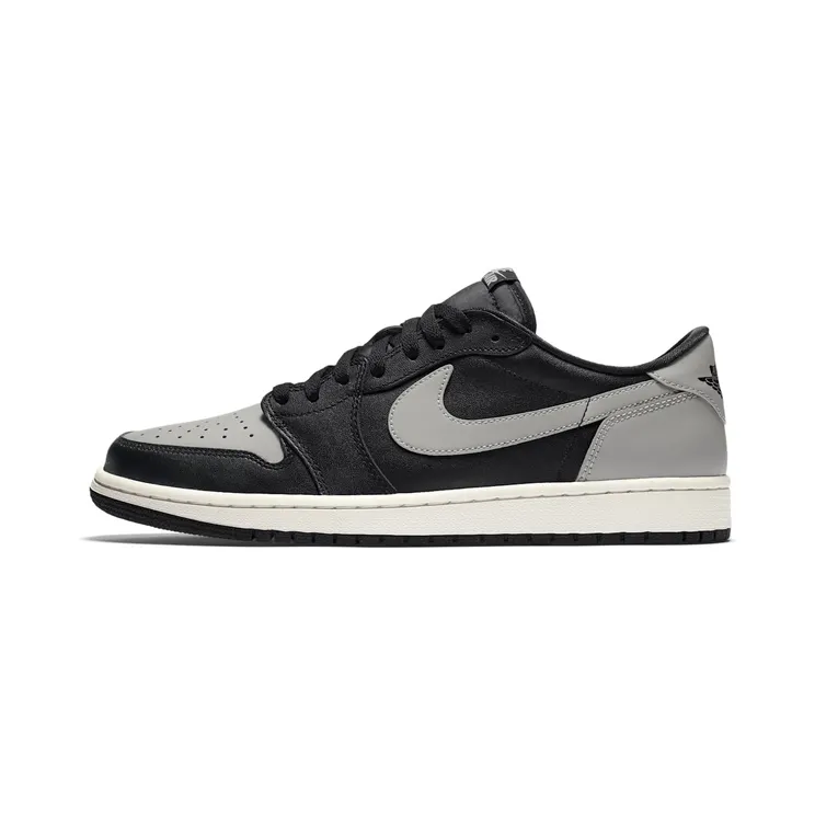 Air Jordan 1 Retro Low OG Shadow “Black / Sail / Medium Grey” (705329-003)