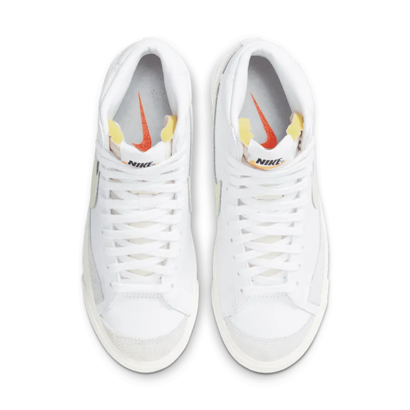 Nike Blazer Mid 77 White Barely Volt (W) White/White-Total Orange-Barely Volt (CZ1055-108)