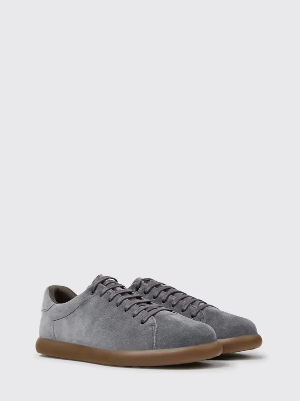 Camper Pelotas Soller Low-Top in Suede with Embossed Logo Grey (K101003-015PELOTASSOLLER0)