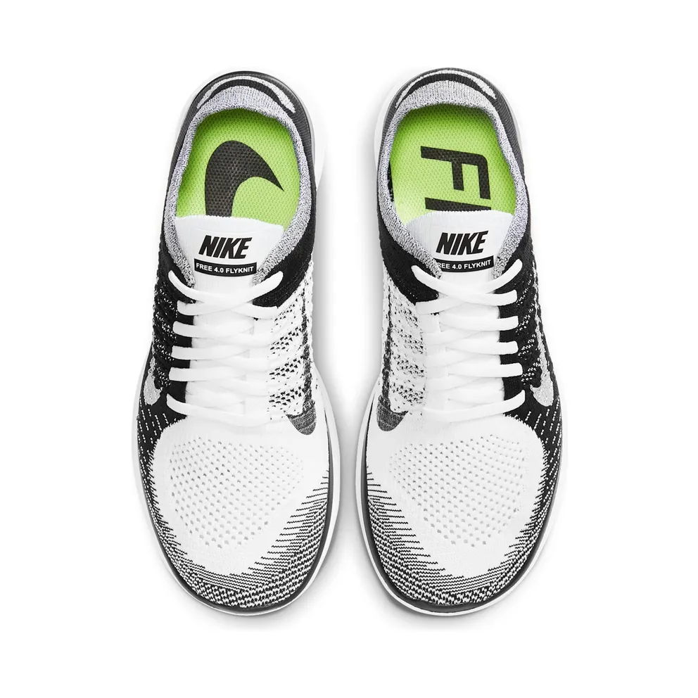 Nike Free 4.0 Flyknit White Black (631053-100)