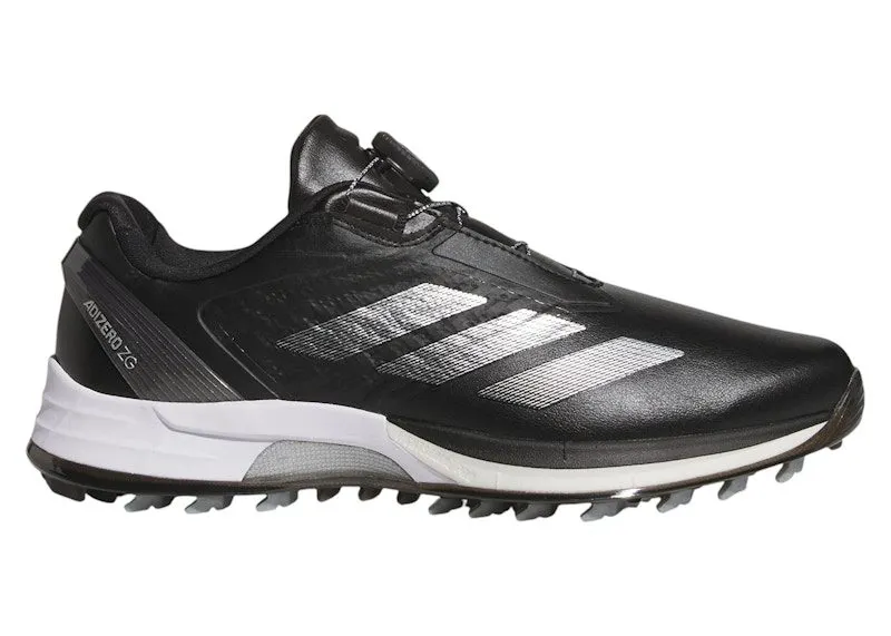 adidas Adizero ZG Lo BOA Spikeless Golf Black Silver Metallic (JS1768)