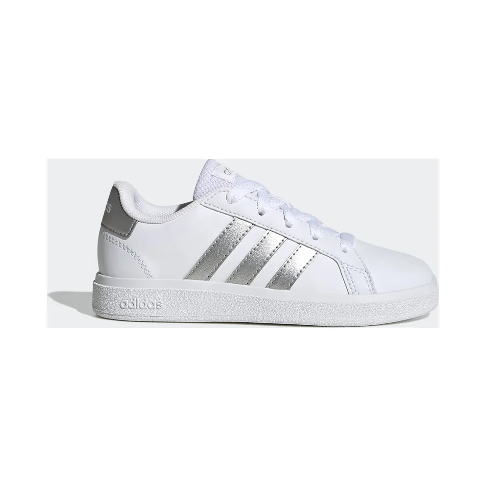 adidas Grand Court Lifestyle Tennis Lace-Up Schuh Cloud White / Matte Silver / Matte Silver (GW6506)