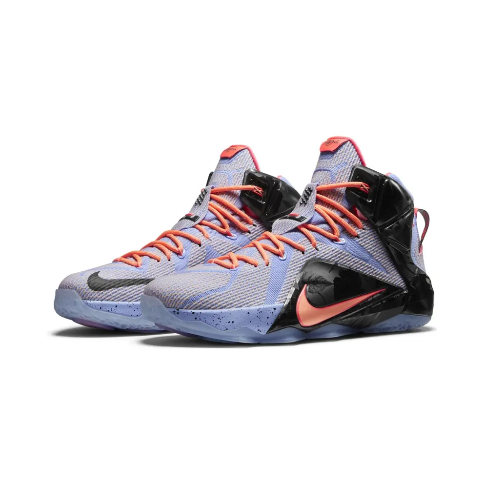 Nike LeBron 12 Easter Aluminum/Sunset Glow-Hot Lava-Black (684593-488)