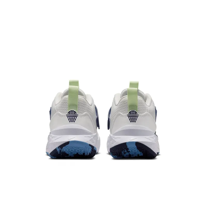 Nike Team Hustle D 12 White Midnight Navy Volt Tint (HF6279-104)