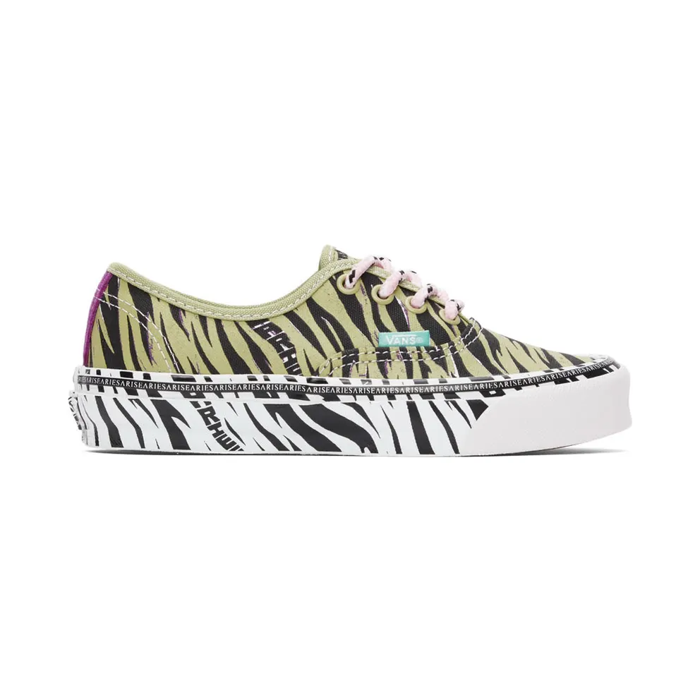 Vans Black & Green Aries Edition Zebra OG Authentic LX Sneakers (VN0A4BV99QV)