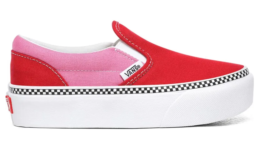 VANS 2-tone Classic Slip-on Platform Kinderschoenen (Roze)