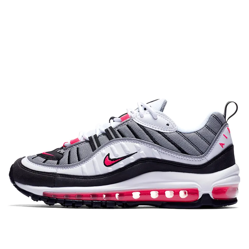 Nike Air Max 98 Solar Red (W) White/Solar Red-Dust-Reflect Silver (AH6799-104)