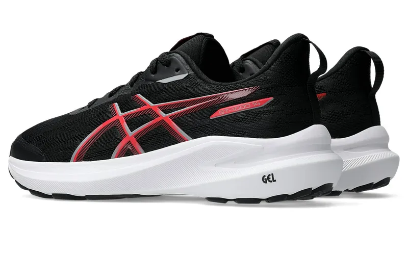Asics GT-1000 14 GS Kids Running Shoes, Black (1014A382-005)