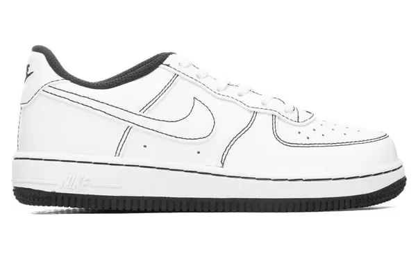 Nike Air Force 1 Low White Black Contrast Stitch (PS) (DC9672-104)