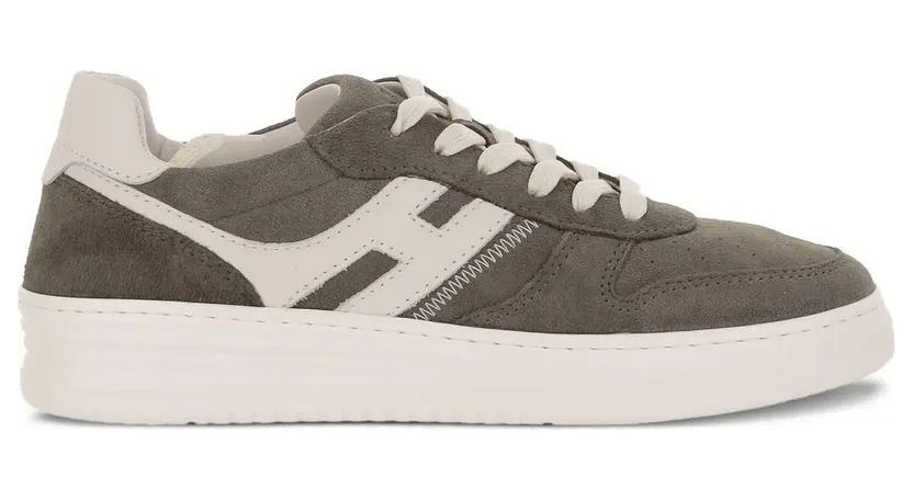 Hogan H630 suède leren sneakers met logo – Bruin (HXM6300EU54UHO)
