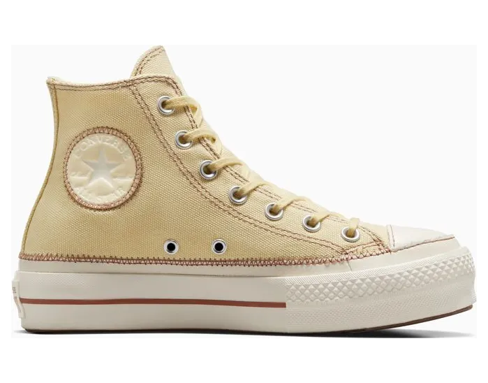 Converse Chuck Taylor All Star Lift Platform Contrast Stitching Open Sesame/egret/clay Pot