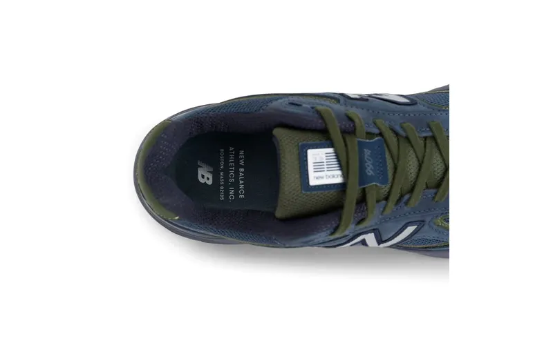 New Balance 990v4 Made in USA “NB Navy/Meteorite” (U990BG4): navy met olijf, de makkelijkste 990 van dit najaar, 24 september (4)