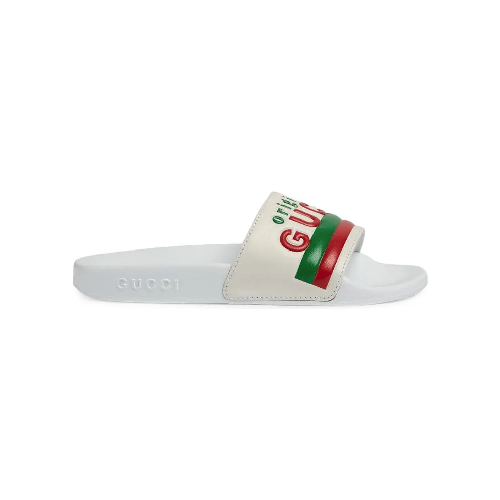 Gucci “Original Gucci” Slide White Green Red (647084 DIR00 9014)