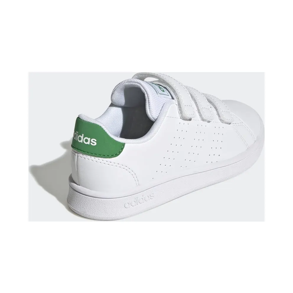 Adidas Advantage Court Lifestyle Hook-and-Loop Cloud White / Green / Core Black (GW6494)