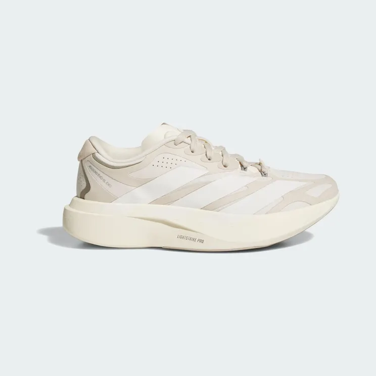 adidas Adizero Evo SL Exo Suede Lightstrikepro Running “Wonder White / Cloud White / Crystal Linen” (KI2687)