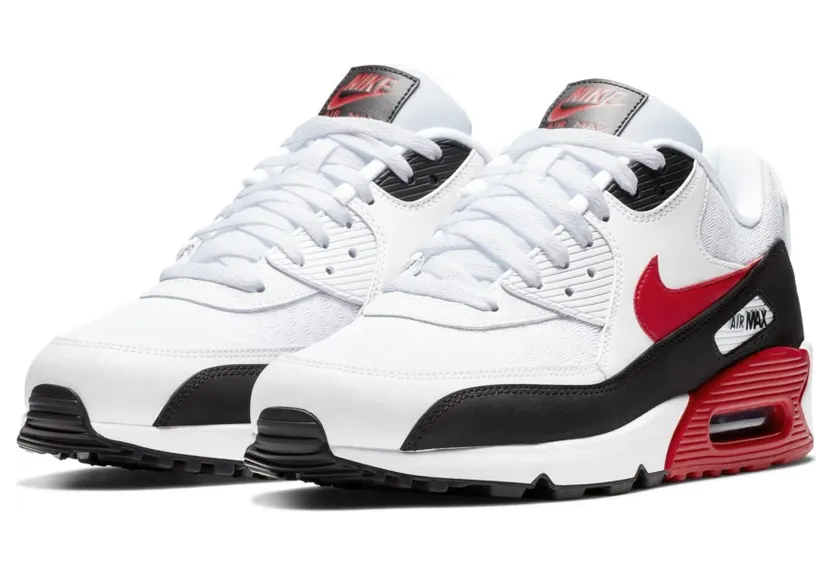 Nike Air Max 90 White University Red Black