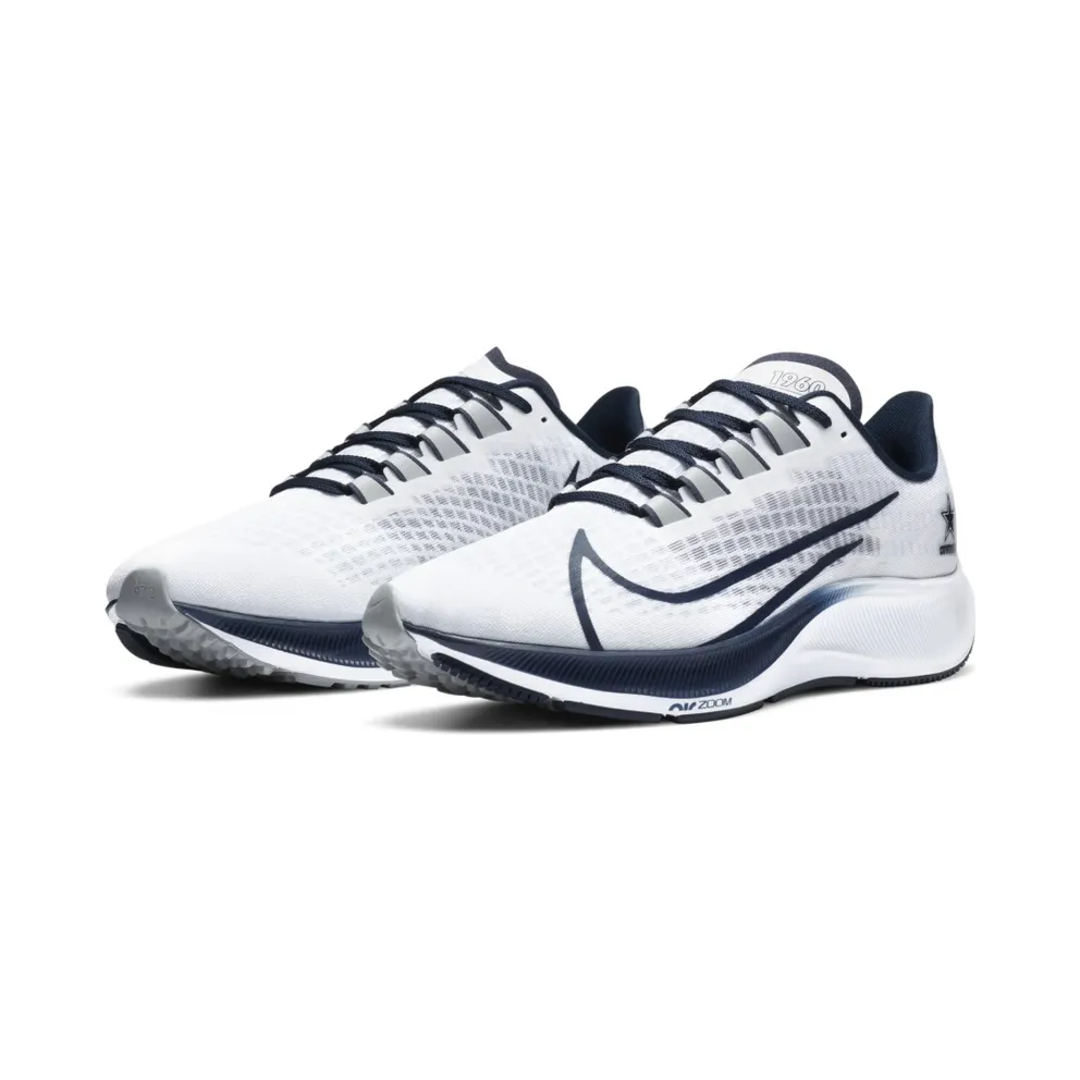 Nike Air Zoom Pegasus 37 Dallas Cowboys White/Pure Platinum-College Navy-Wolf Grey (CZ5444-100)