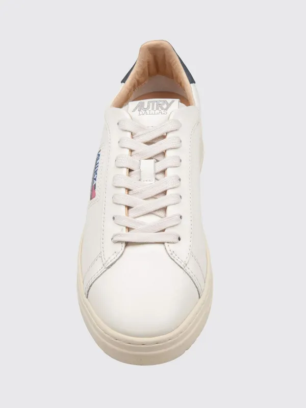 Autry Dallas Low Bicolor Smooth Calfskin with Logo White (ADLMMR04)