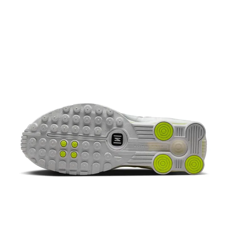 Nike Shox R4 “White Metallic Silver Volt” (AR3565-102)