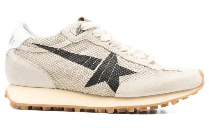 Golden Goose Marathon sneakers met sterdetail – Beige (GWF00683F007840)