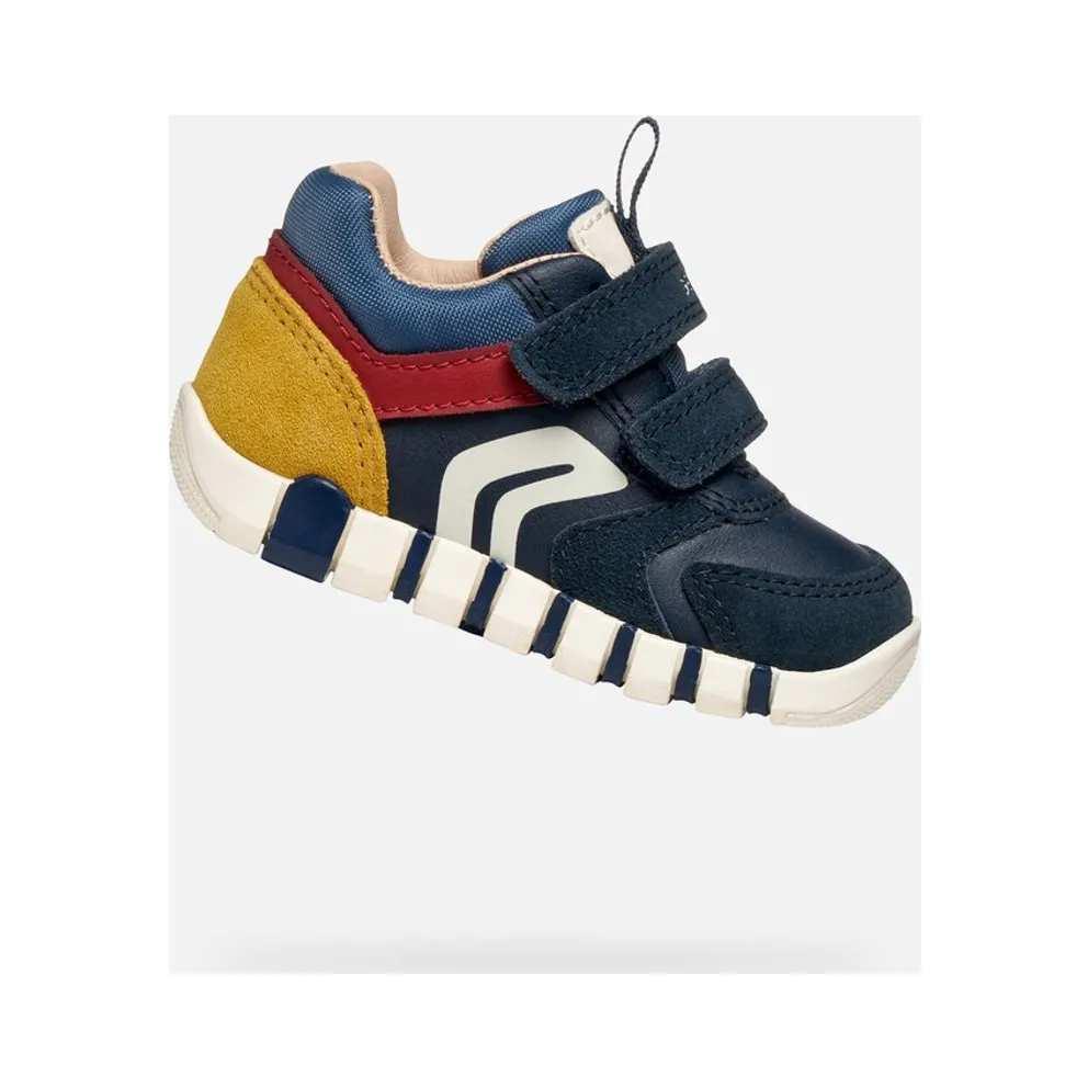 Geox sneaker marineblauw/donkerrood (B3555D05422C4244)