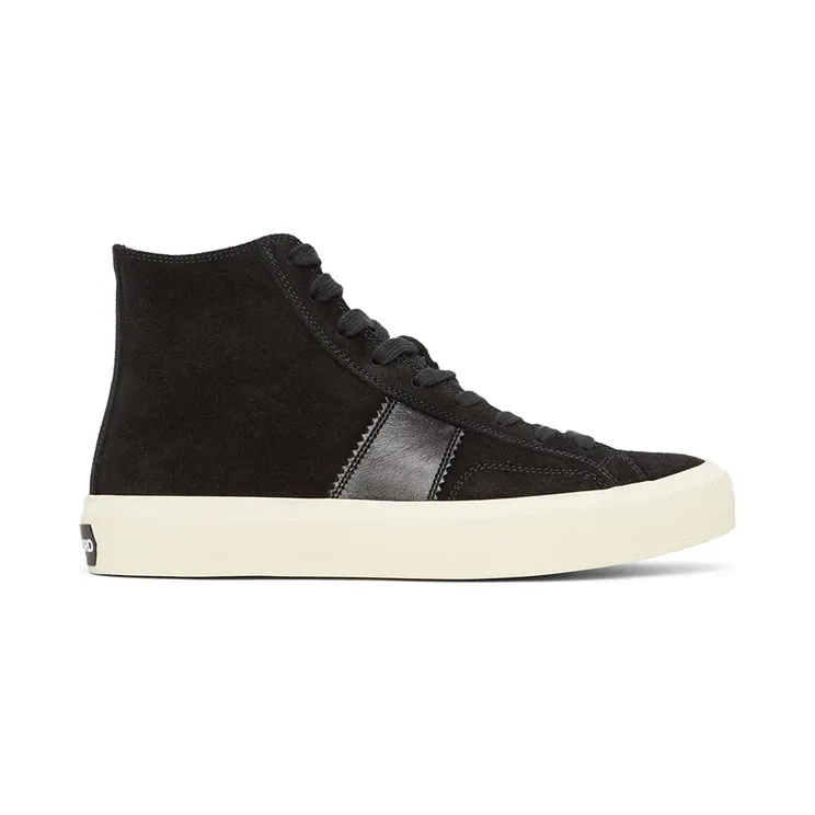 TOM FORD Black Cambridge High-Top Sneakers (*J1167T-CRU)