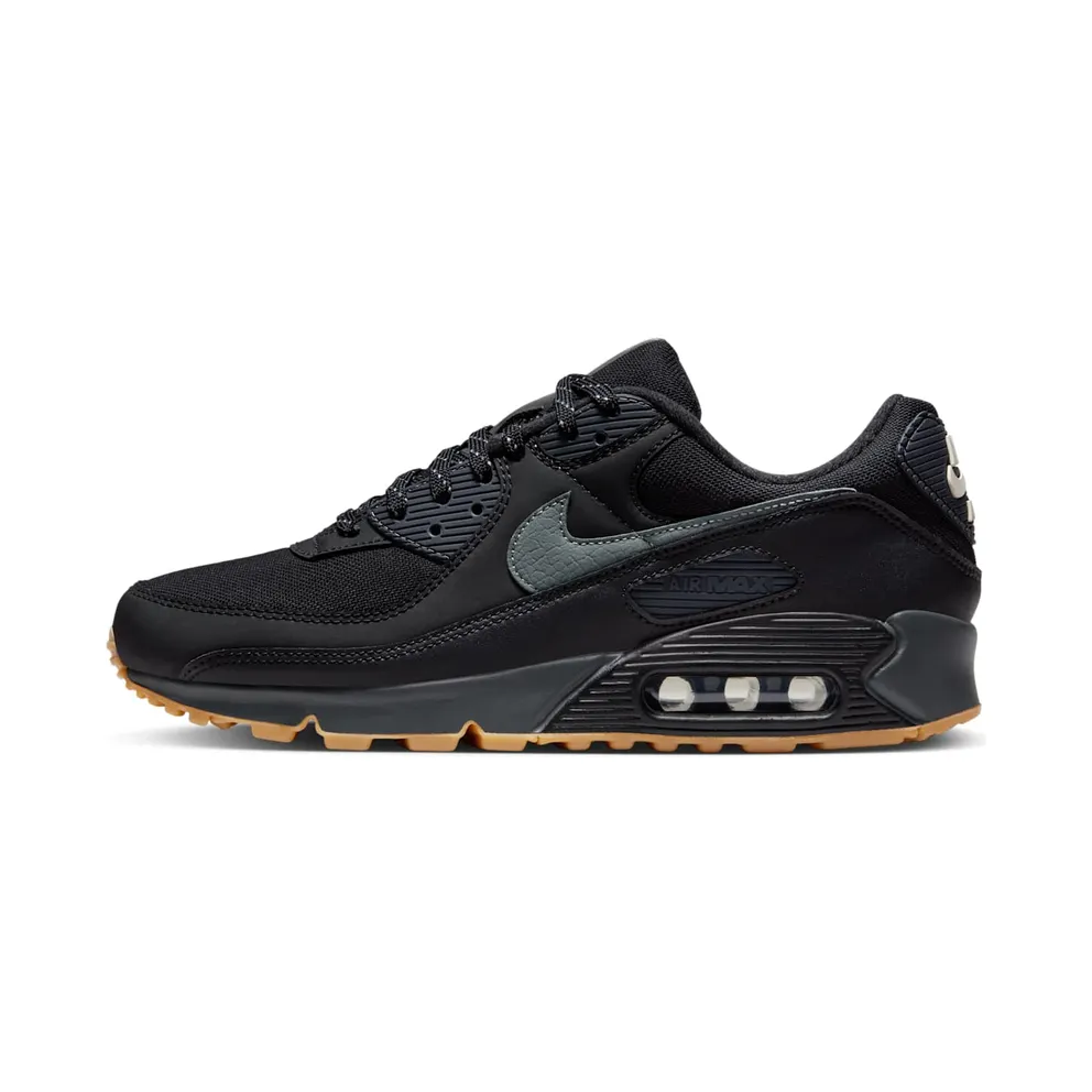 Nike Air Max 90 Black Smoke Grey Gum Reflective (FV0387-001)