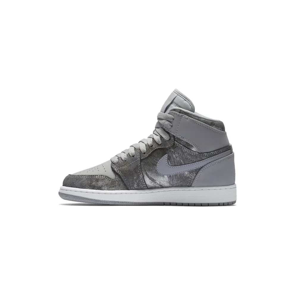 Jordan 1 Retro All Star 2016 (GS) Wolf Grey/Metallic Silver/White (819664-004)