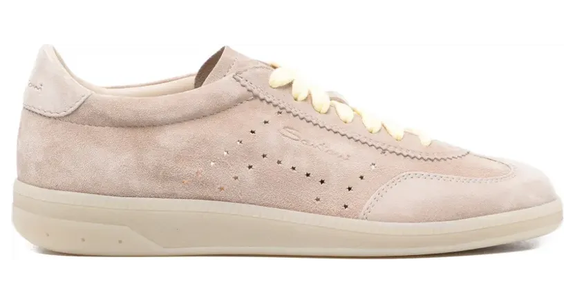 Santoni Sneakers mit perforiertem Detail – Braun (WBPL61340ISLTKSN)