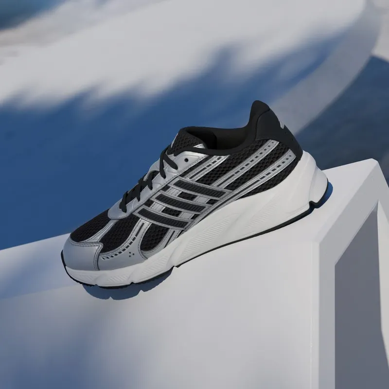 Adidas TECHNOCHAOS 2000 Shoes Core Black / Core Black / Silver Metallic (JR7228)