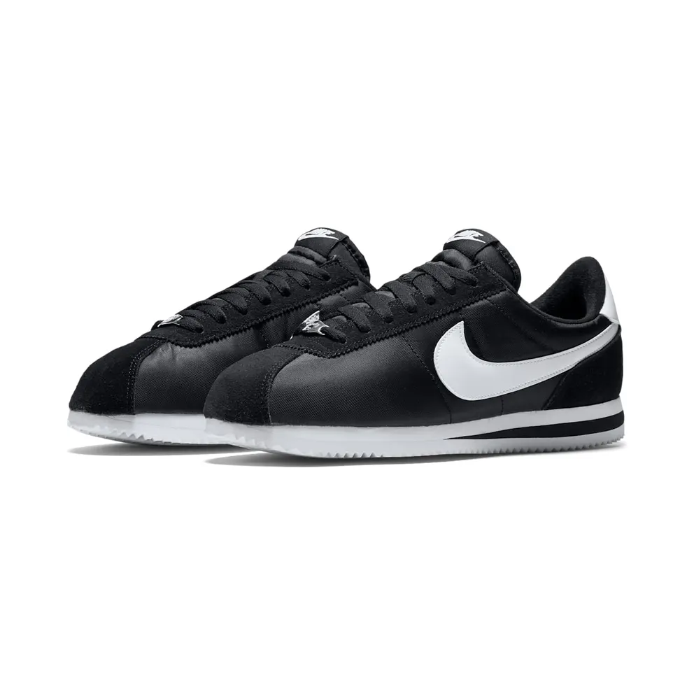 Nike Cortez Basic Nylon Black White-Metallic Silver Black/White-Metallic Silver (819720-011)