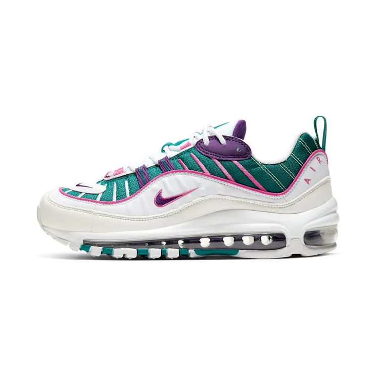 Nike Air Max 98 “Bright Spruce / White / Active Fuchsia / Voltage Purple” (CI3709-301)