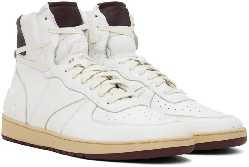 Rhude Rhecess-Sky Hi “White/Burgundy” (RHFW22FO06489500)