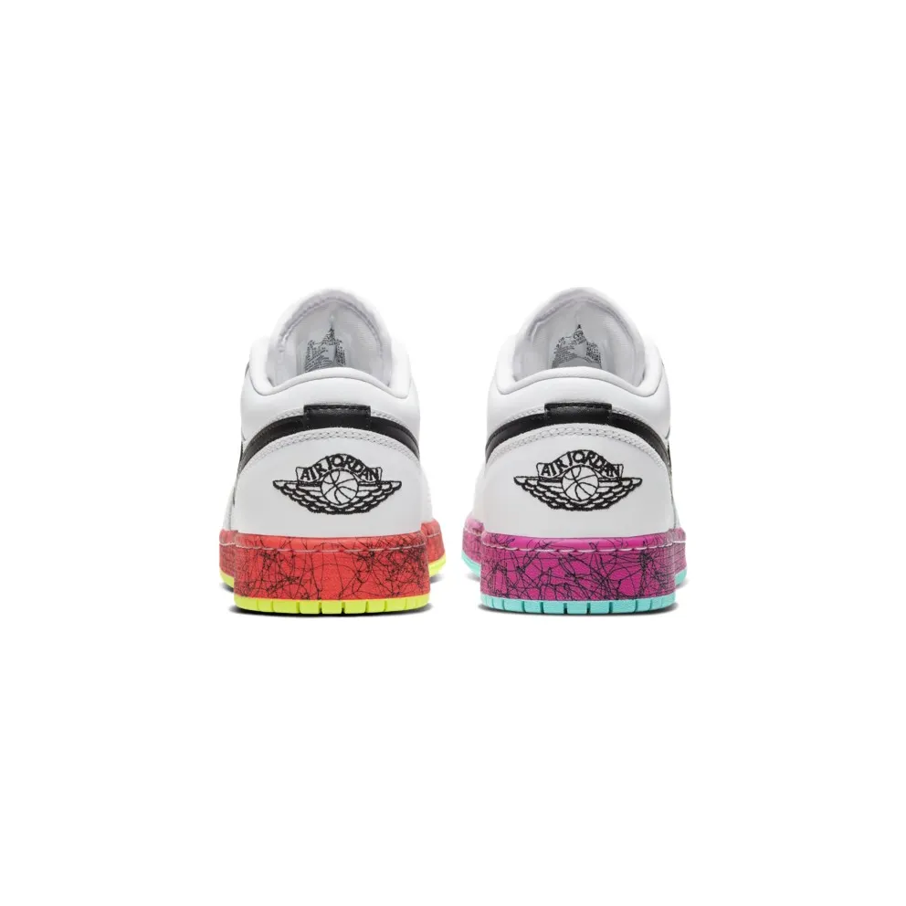 Jordan 1 Low Multi-Color Midsoles White (GS) White/Black-Multi-Color (CV9548-100)