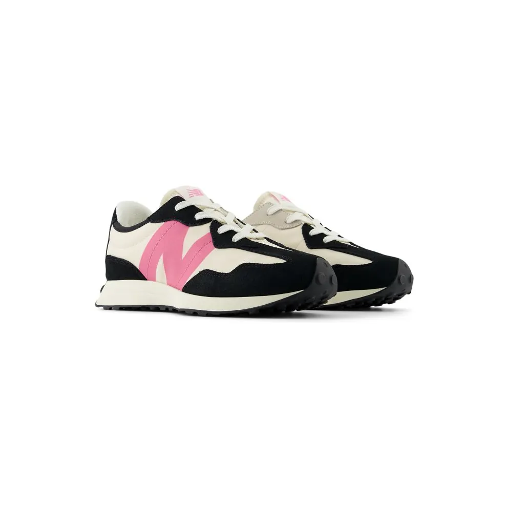 New Balance 327 Black Real Pink (GS327VL)