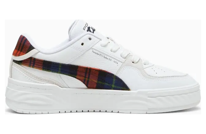 Puma CA Pro Porsche Legacy Tartan Formstrip White Redmazing (308418-01)