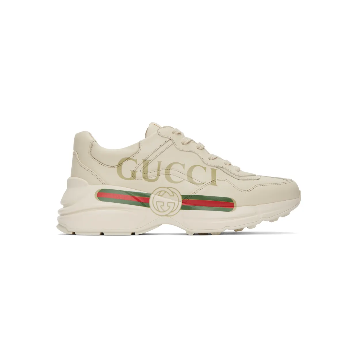 Gucci Off-White Rhyton Sneakers (500877 DRW00)