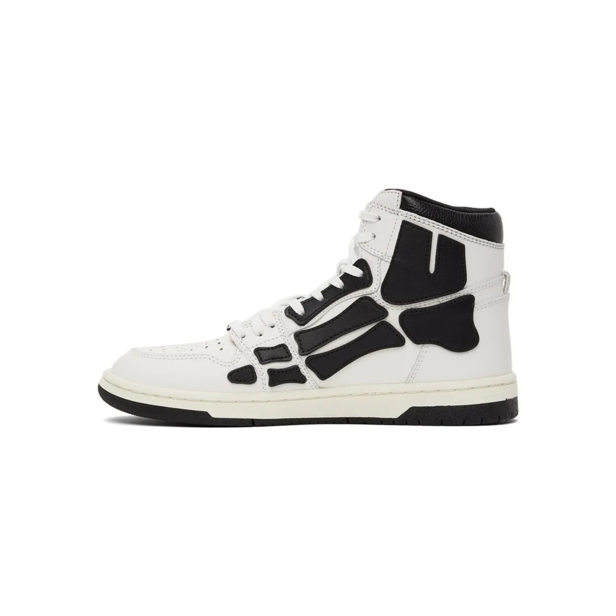AMIRI Skel Top Hi White Black (MFS002 111) (3)