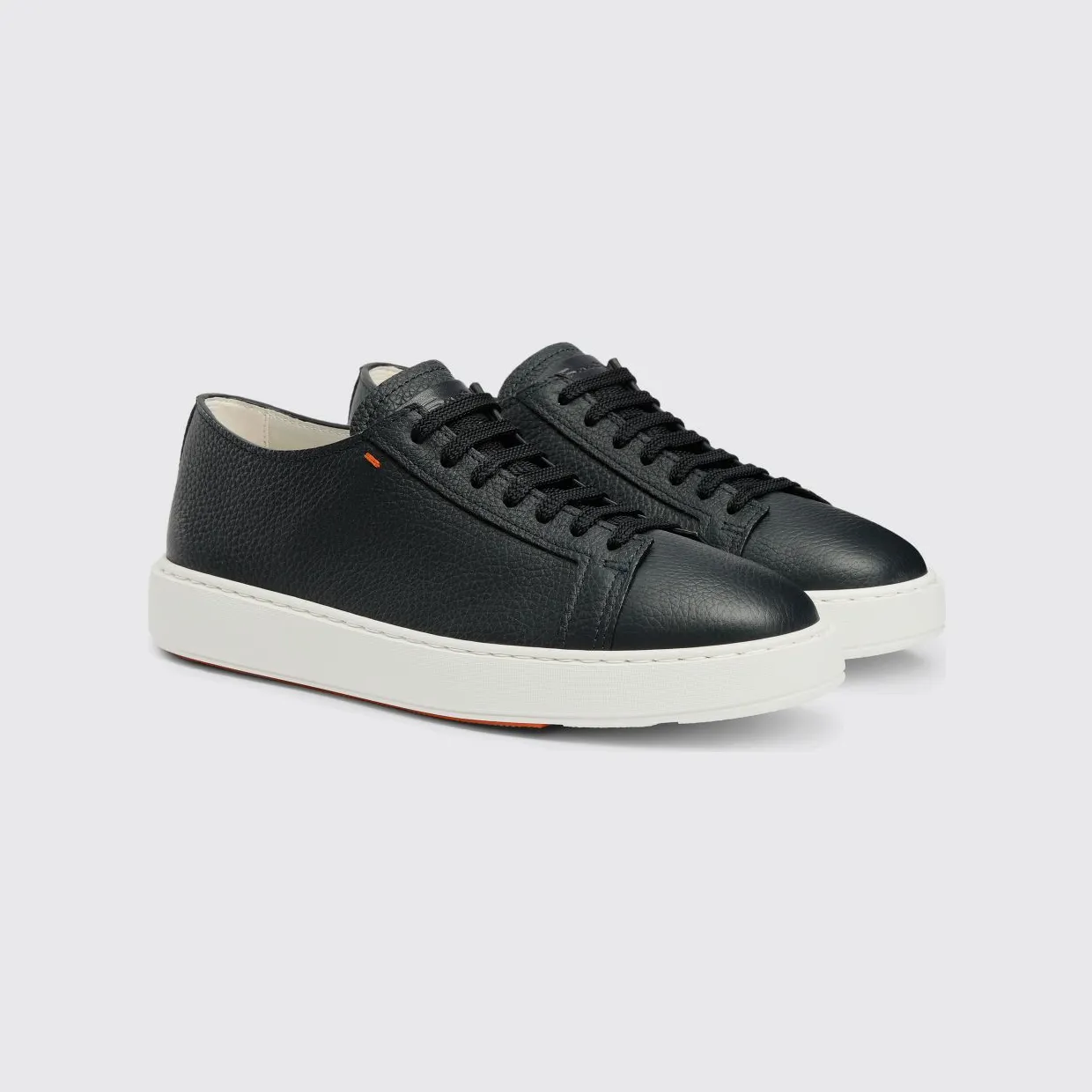 Santoni Calfskin Leather Sneakers Blue (MBCD21430BARCMMDU55)
