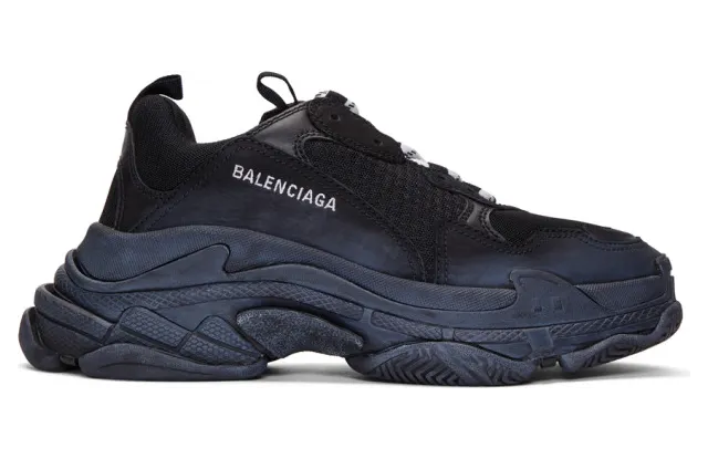 Balenciaga Black Triple S Sneakers (534162 W09O1)