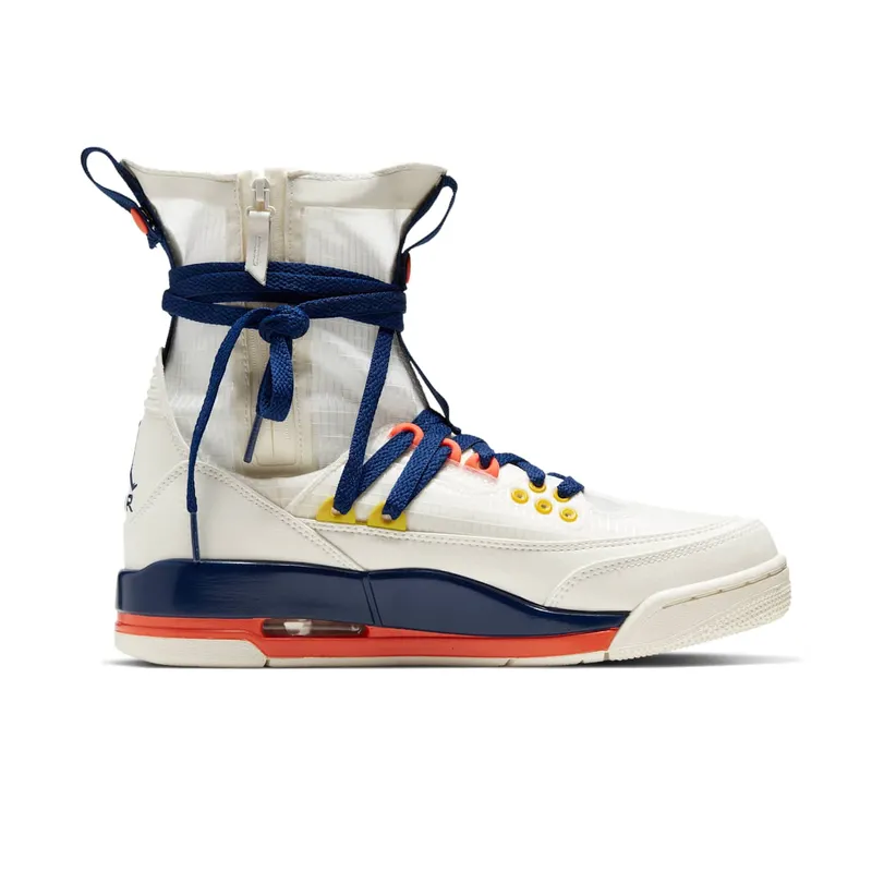 Jordan 3 Retro Explorer Lite XX Sail Multi-Color (W) Sail/Blue Void-Turf Orange-Bright Citron (BQ8394-100)
