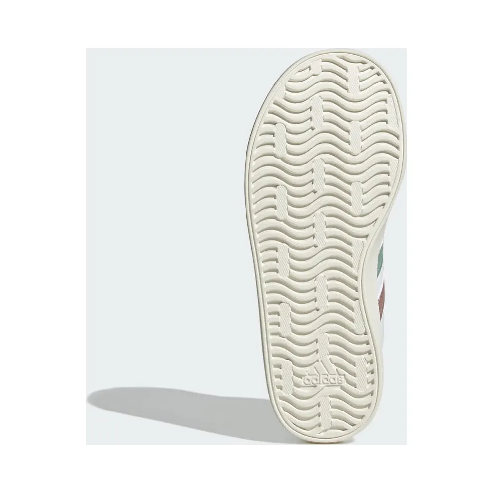 Adidas VL Court 3.0 Skateboard Shoes Kids Cloud White / Linen Green Met. / Sandy Pink Met. (IH4952)